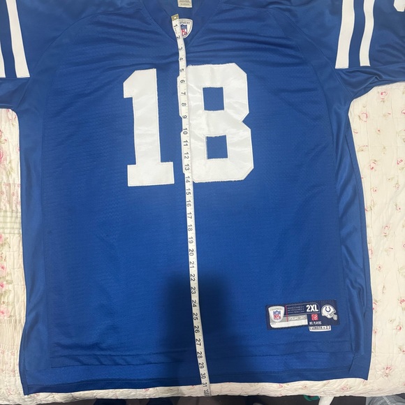 Peyton Manning Indianapolis Colts Reebok NFL Jersey Blue 2XL - Picture 4 of 11